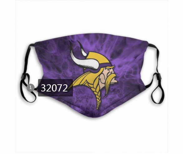 NFL 2020 Minnesota Vikings #98 Dust mask with filter